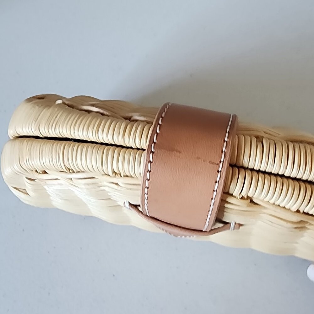 J.Crew Rattan Clutch "EUC" ASO Meghan Markle - Picture 16 of 16